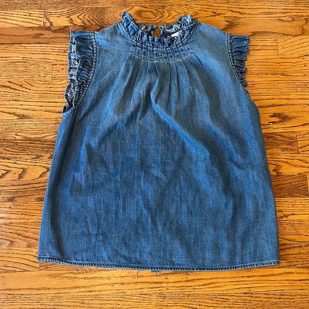 FRAME Chambray Tank Top Size Large